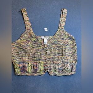 Jolie & Joy By FCT With Love Colorful Knit Women's Top